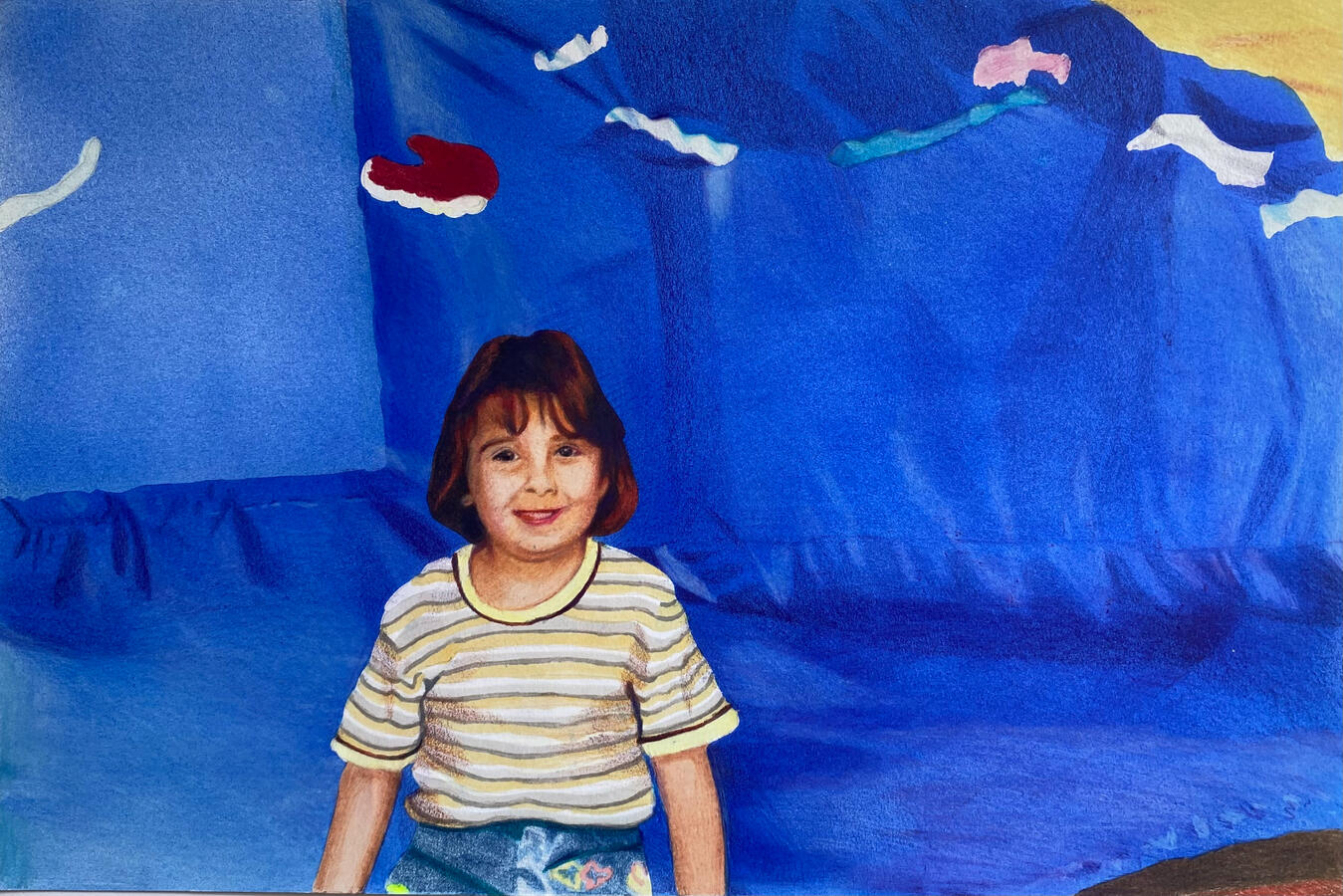 Colour pencils and markers on paper