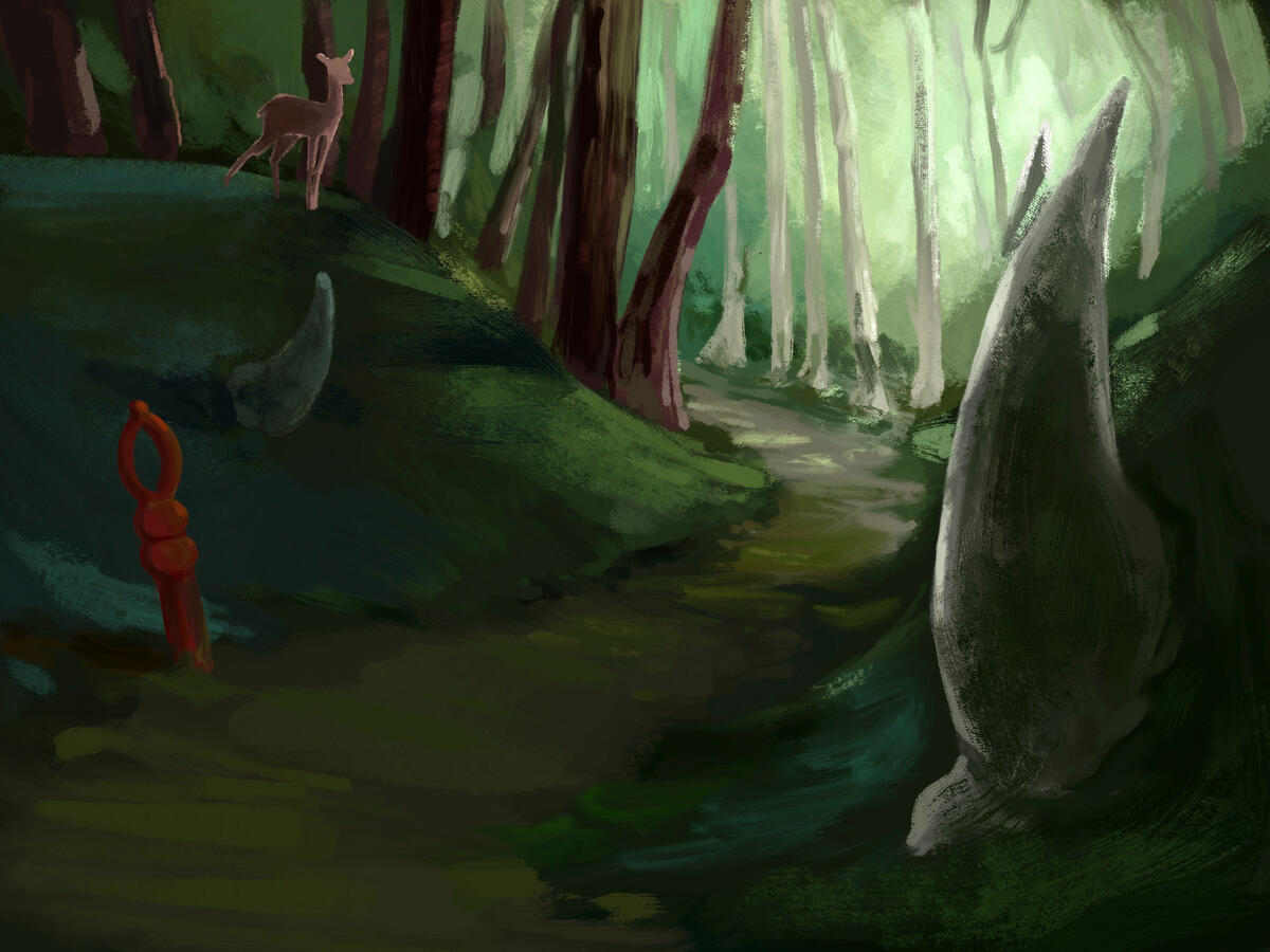 The green forest