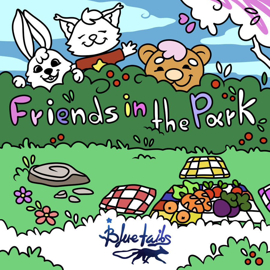 Friends in the park - Cover